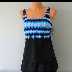 - Reebok Sonic Attack 2 Pc Skirted Tankini Set